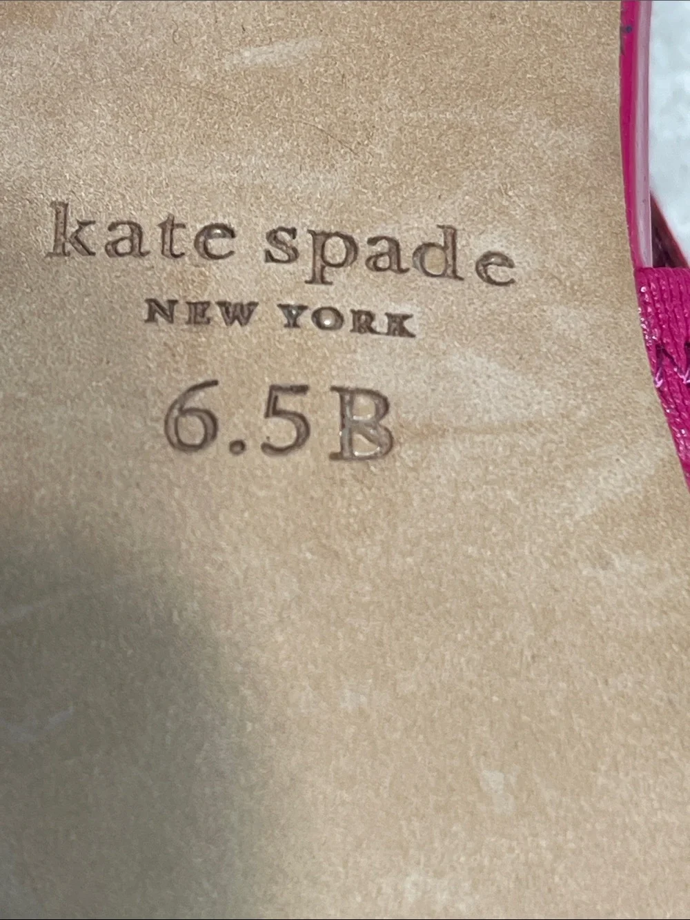 kate Spade Hot Pink Patent Slingback Pumps Size 6.5